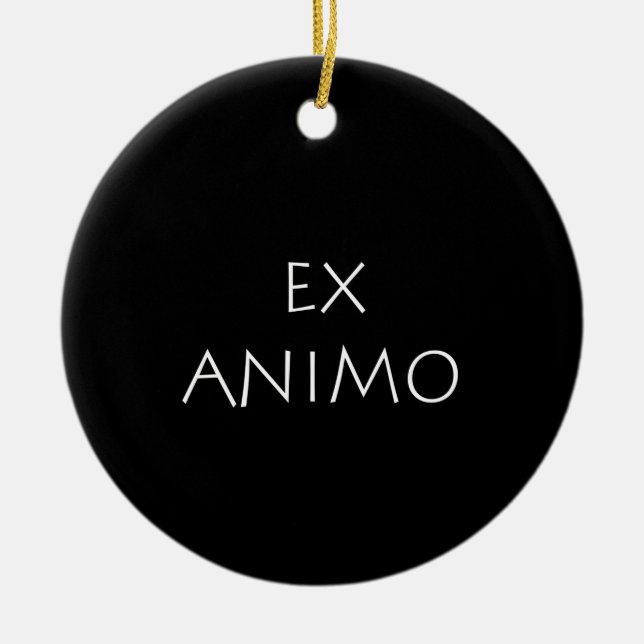 Ex animo julgransprydnad keramik (Framsidan)