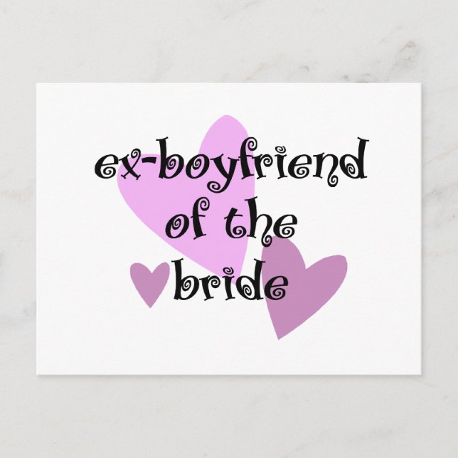 Ex-Boyvän till Bride Vykort (Framsida)