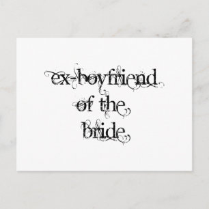 Ex-Boyvän till Bride Vykort