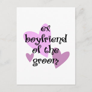 Ex-Boyvän till Groom Vykort