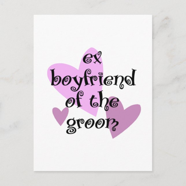 Ex-Boyvän till Groom Vykort (Framsida)