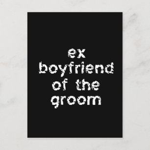 Ex-Boyvän till Groom Vykort