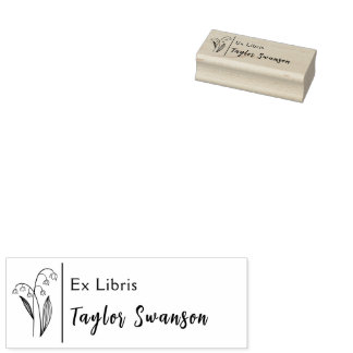 Ex Libris-blommor blommigtar moderna växter Stämpel