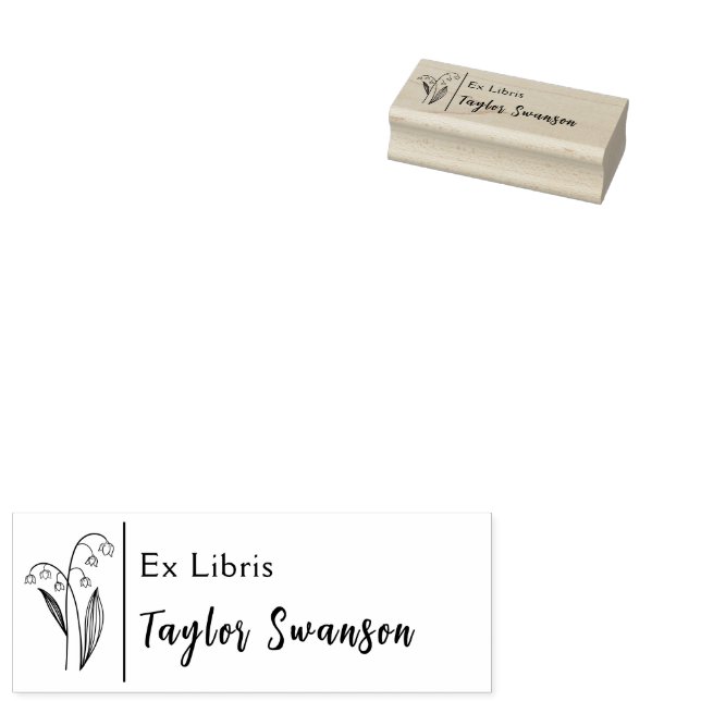 Ex Libris-blommor blommigtar moderna växter Stämpel (Stämplad)