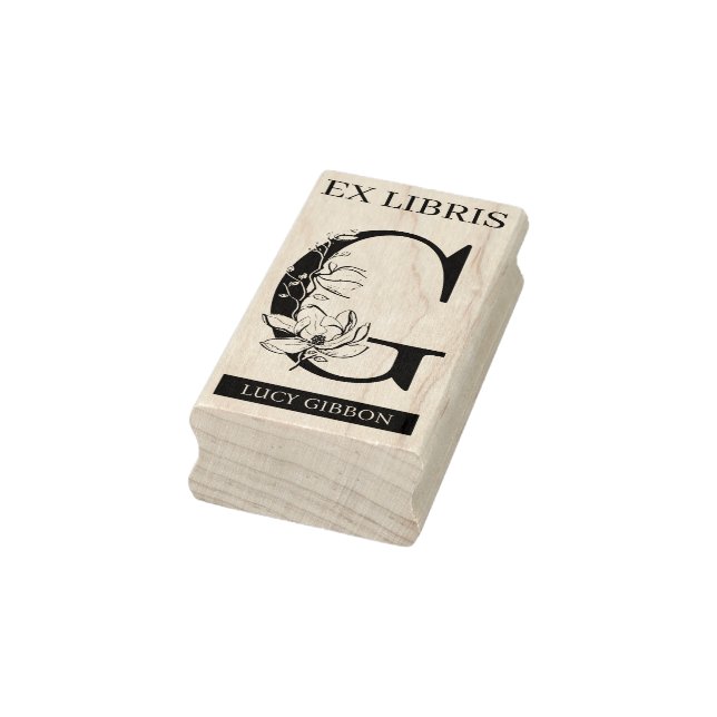 EX libris Bok bibliotek bokplåtsmonogram G Stämpel (Stämpel)