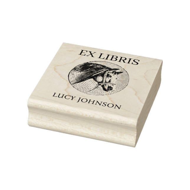 EX LIBRIS Bookplate Rubber Stamp | Personalized Stämpel (Stämpel)