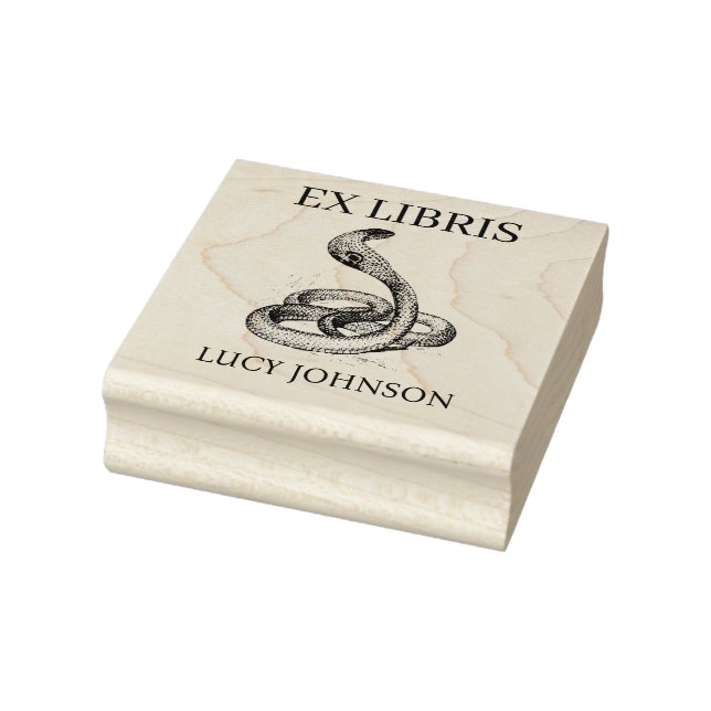 EX LIBRIS Bookplate Rubber Stamp | Personalized Stämpel (Stämpel)