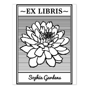 Ex Libris - Chrysanthemum Stämpel