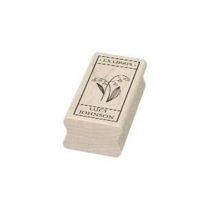 EX libris exlibris Bok bibliotek-bokplåtsblåring Stämpel