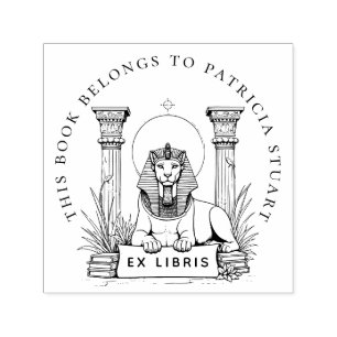 Ex Libris Frimärke Självfärgande Stämpel