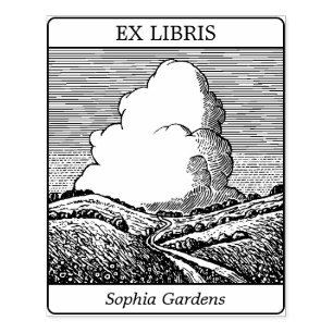 Ex Libris - Imaginary Ligcape med Cloud v2 Stämpel