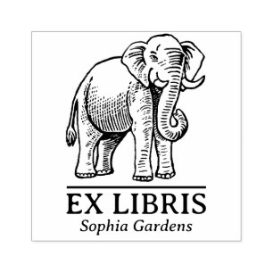 Ex Libris - Indian Elephant Stämpel