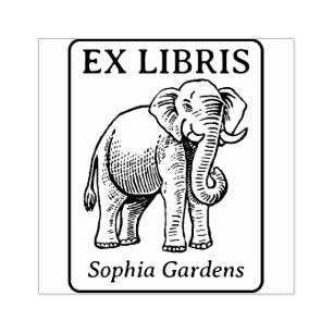 Ex Libris - Indian Elephant Stämpel