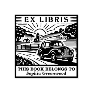 Ex Libris - Land-enhet Stämpel