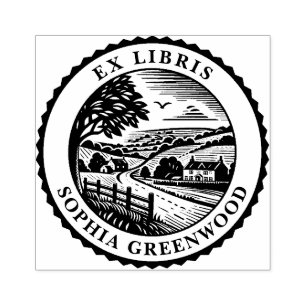 Ex Libris - Landsbygdens landskap Stämpel