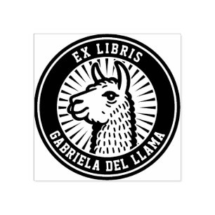 Ex Libris - Llama Champion Stämpel