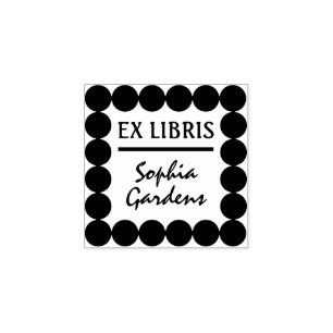 Ex Libris Modern Gummistämpel Stämpel