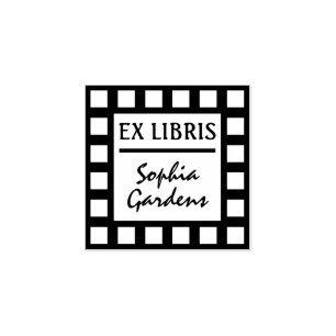 Ex Libris Modern Rubber Frimärke Stämpel