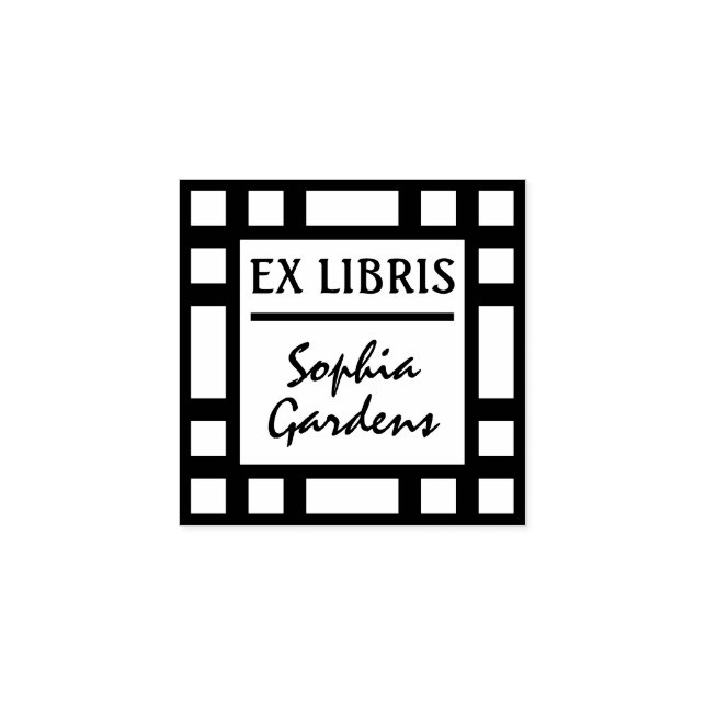 Ex Libris Modern Rubber Frimärke Stämpel (Tryck)