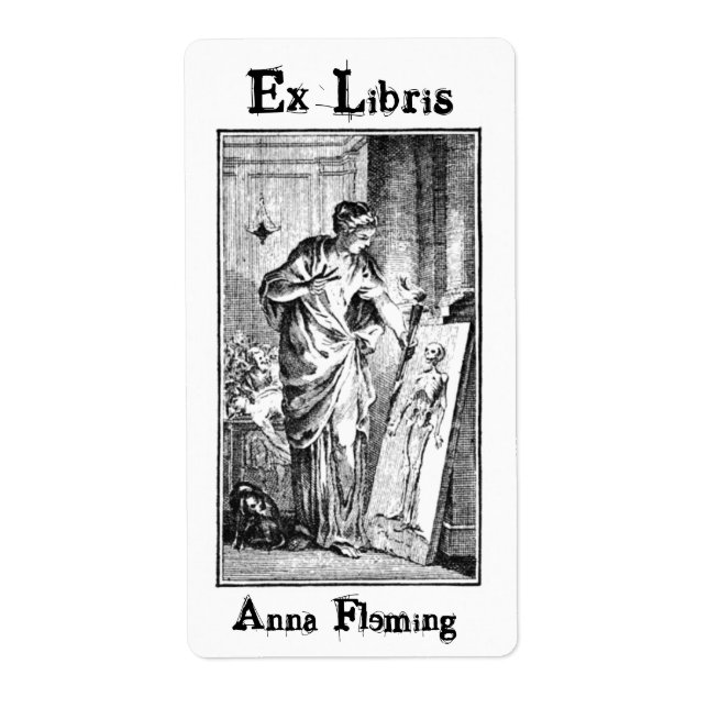 Ex Libris Painting Dam Fraktsedel (Framsidan)