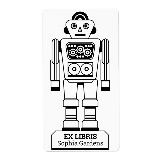 Ex Libris - Robot Librarian v2 Fraktsedel (Framsidan)