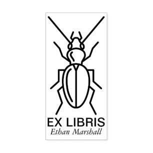 Ex Libris - Skalbagge/Urholk v2 Stämpel
