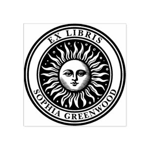 Ex Libris - Sol Ansikte 2 Stämpel