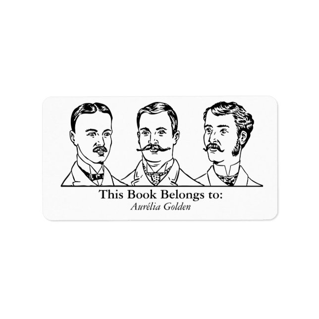 Ex Libris - Three Man v1 Adressetikett (Framsidan)