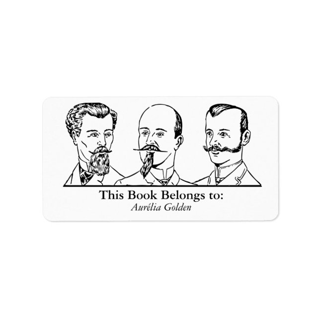 Ex Libris - Three Man v2 Adressetikett (Framsidan)