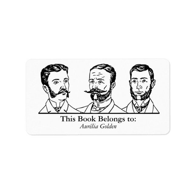 Ex Libris - Three Man v3 Adressetikett (Framsidan)