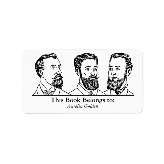 Ex Libris - Three Man v6 Adressetikett (Framsidan)