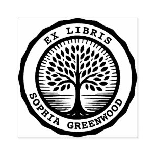 Ex Libris - Träd 02 Stämpel
