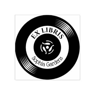 Ex Libris Vinyl Record Stämpel