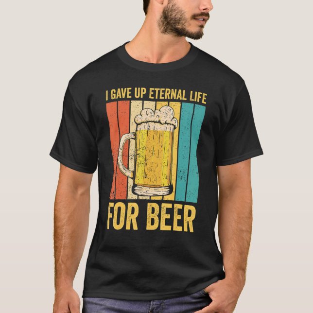 Ex Mormon LDS Exmo jag gav upp livet för öl T Shirt (Framsida)