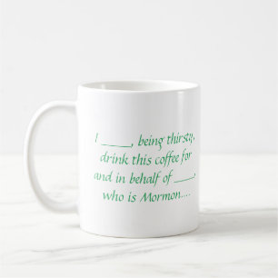 ex-Mormon proxykaffe mugg - grönt