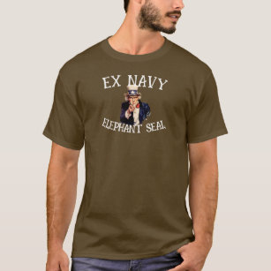 Ex Navy Elephant Seal T Shirt