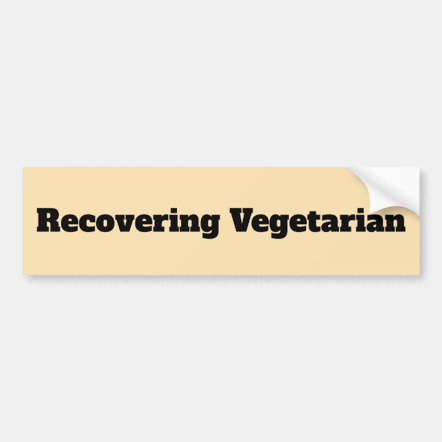Ex-vegetarian Bildekal (Framsidan)