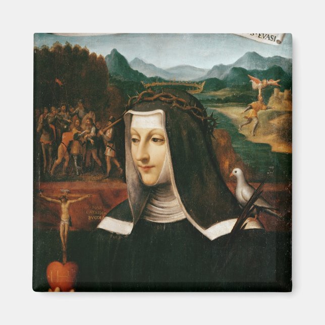 Ex Voto tillägnad St Catherine of Siena Magnet (Framsidan)