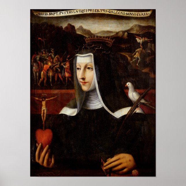 Ex Voto tillägnad St Catherine of Siena Poster (Framsidan)