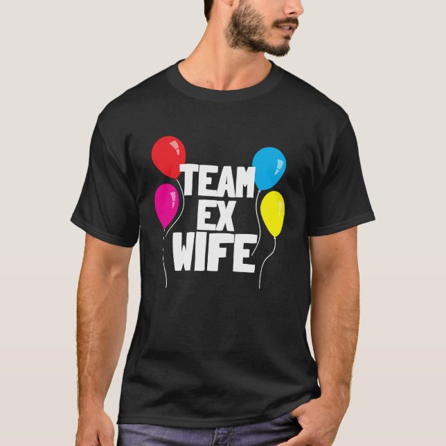 EX WIFE   Women  Cool Divorce Statement T Shirt (Framsida)