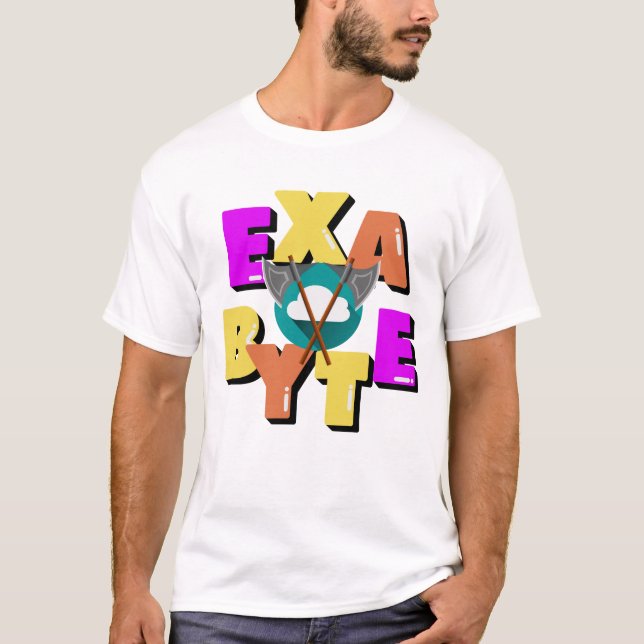 Exabyte datamätningsenhet t shirt (Framsida)