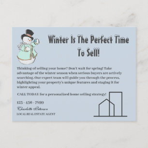 Exakt design för Winter Säsong Real Gods Vykort