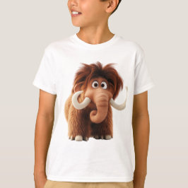 Exakt förhistorisk: Cute Wooly Mammoth Friend T Shirt