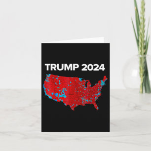 Exakt Karta av valresultatet 2024 Trump Mega Kort