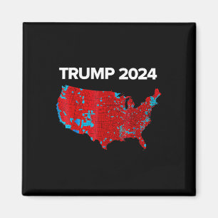 Exakt Karta av valresultatet 2024 Trump Mega Magnet