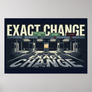 Exakt Växel Retro Nattkörning 18x12 Affisch   Natt