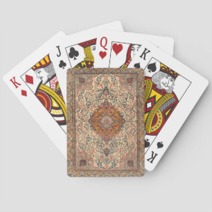 Exakt Vintage Persian Matta Mönster Casinokort