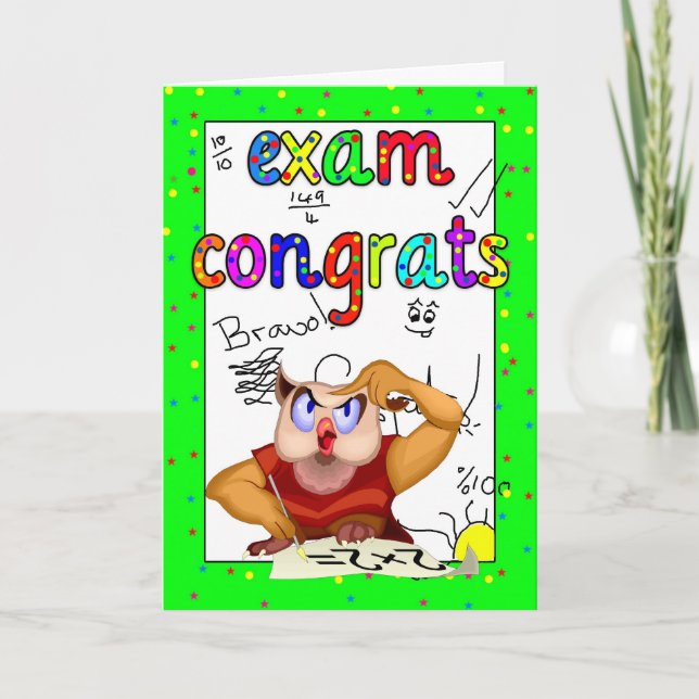 Exam Grattiss Card - Exam Kort (Framsida)