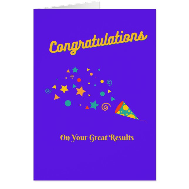 Exam Results-Grattis Card Hälsningskort (Framsidan)