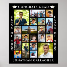 Examen 19 Foto Collage Grattis examen
